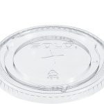 16oz Straw Slotted Plastic Clear Cup Lid USF 8627853