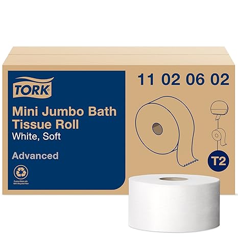 Tork Mini Jumbo Bath Tissue Roll AZ B071NVS7DN
