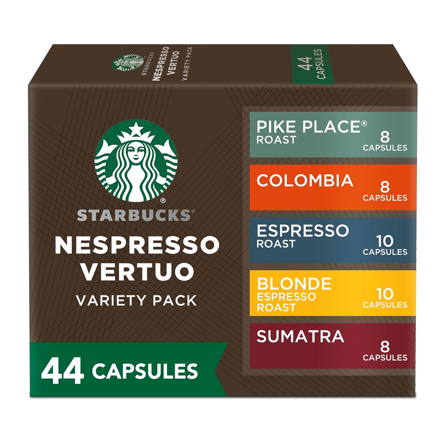 Starbucks by Nespresso Vertuo, Favorite Variety Pack Coffee and Espresso Pods AZ B08R4FRZ54