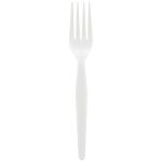 Plastic Fork Heavyweight White – USF 8739534