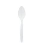 Medium Weight White Plastic Spoon USF 8907222