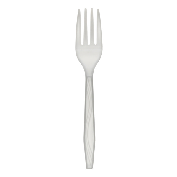 Fork, White Plastic Meadium Heavy 7947304