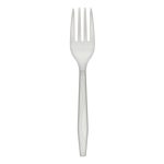 Medium Weight White Plastic Fork USF 368605
