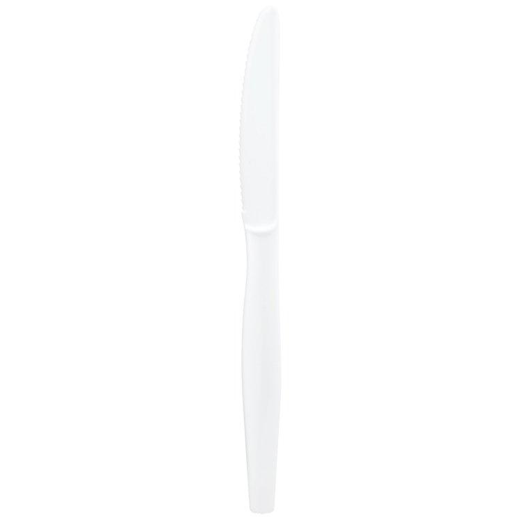 Plastic Knife Heavyweight White - USF8739948